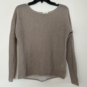 JOIE Sparkle Open Weave Sweater